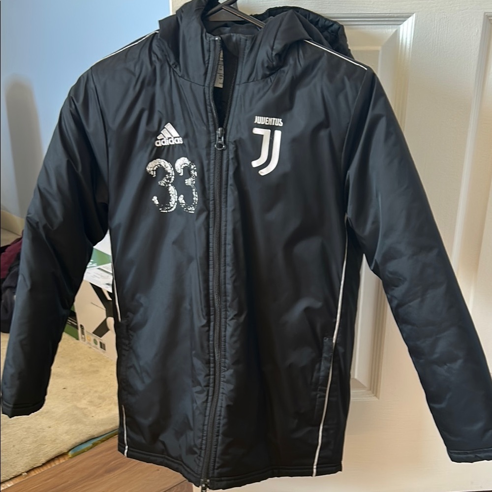 Adidas Kids Black Juventus Jacket
